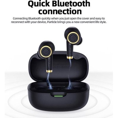 Bluedio P draadloze oordopjes, Bluetooth 5.0, sportief waterdichte TWS oplaaddoos microfoon