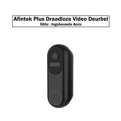 AFINTEK Plus Draadloze Video Deurbel - Deurbel Met Camera - 5Ghz - Ingebouwde Accu