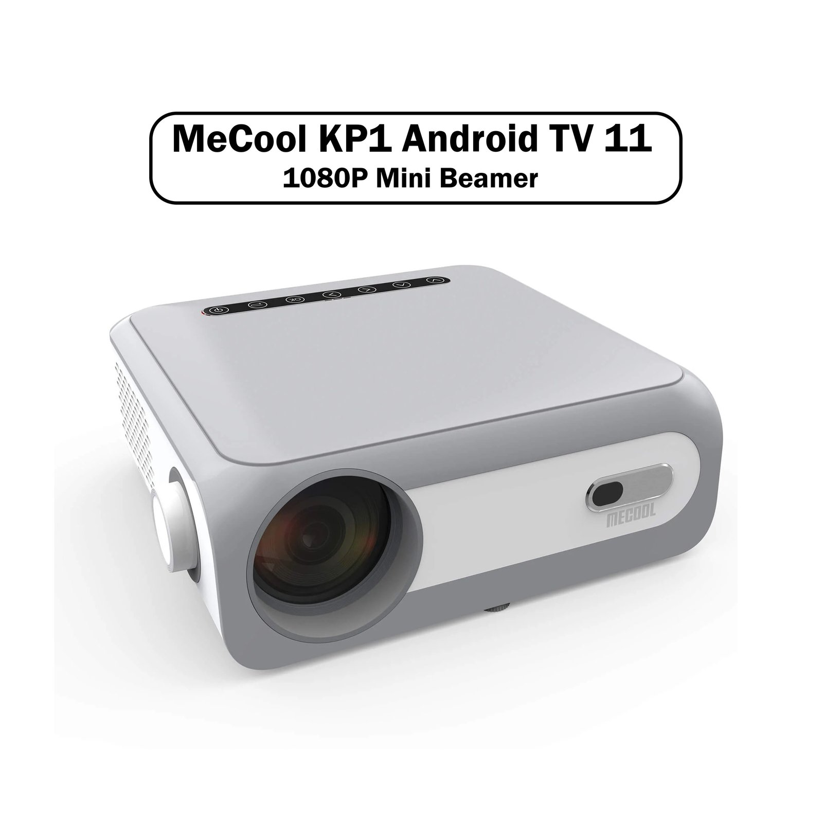 residu levering aan huis Karu MeCool KP1 Android TV 11 1080P Mini Beamer - ViaPlay, ZiggoGo TV, Netflix  4K, Disney+ etc. - 4D Keystone - 14000 Lumens - Afinjo