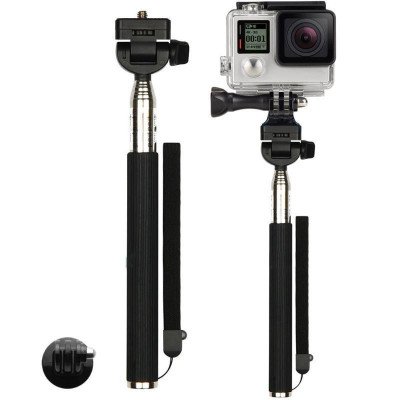 Accessoireset voor o.a. GoPro & EKEN - Borstband - Hoofdband - Selfie Stick - Oplader