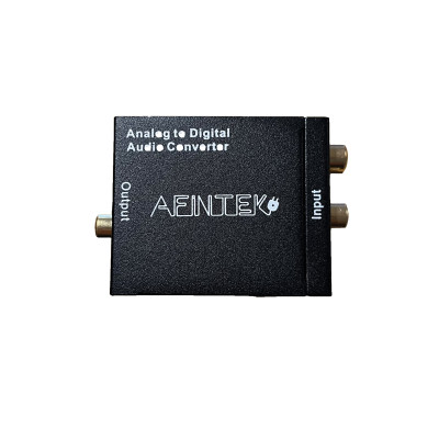 Analoog naar Digitaal audio converter (ADC) van tulp naar Toslink/Coax Analoog naar Digitaal audio converter (ADC) van tulp naar Toslink/Coax