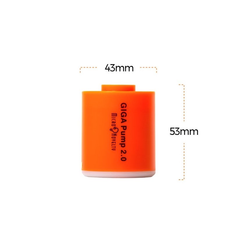 Micro Novelty Giga Pump 2.0 Mini Pomp Op Batterij - Voor Luchtbedden - Voor Kamperen
