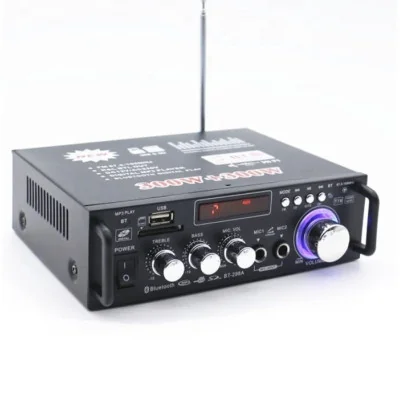 AFINTEK Versterker | USB/SD | FM Stereo | Bluetooth | 220V & 12V