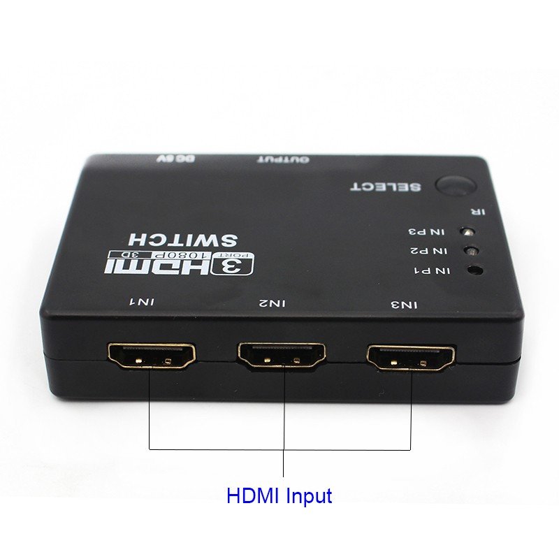 HDMI switch met afstandsbediening 3-1 1080p HDMI 1.3