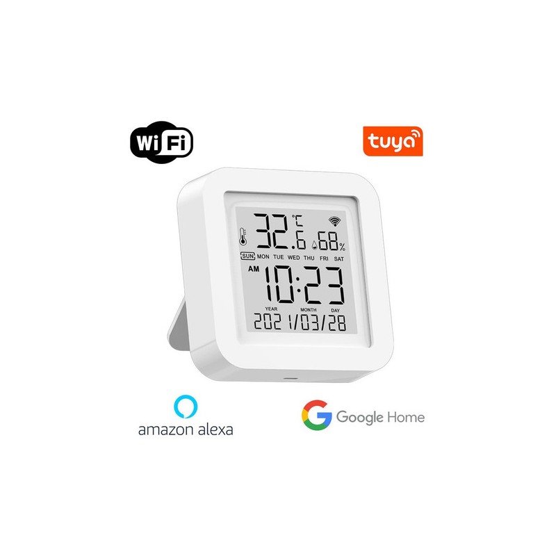 Smart Life WiFi Thermometer / Hygrometer Inclusief Datum & Tijd - Batterij Versie