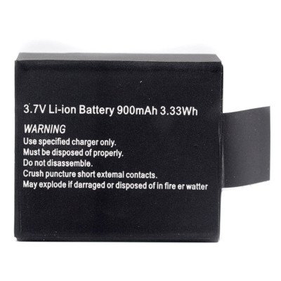 900 mAh batterij voor action camera