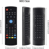 MX3 Air Mouse Met Backlight - Inclusief Toetsenbord - Android Mediaplayer - TV Box - PC - Smart TV - 2.4GHz - Zwart