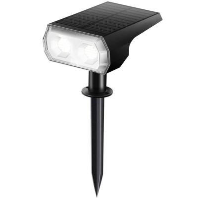 AFINTEK LED Solar Verlichting | Lamp op Zonne-energie | 48 LED's | Bevestiging in Grond of Muur - Zwart