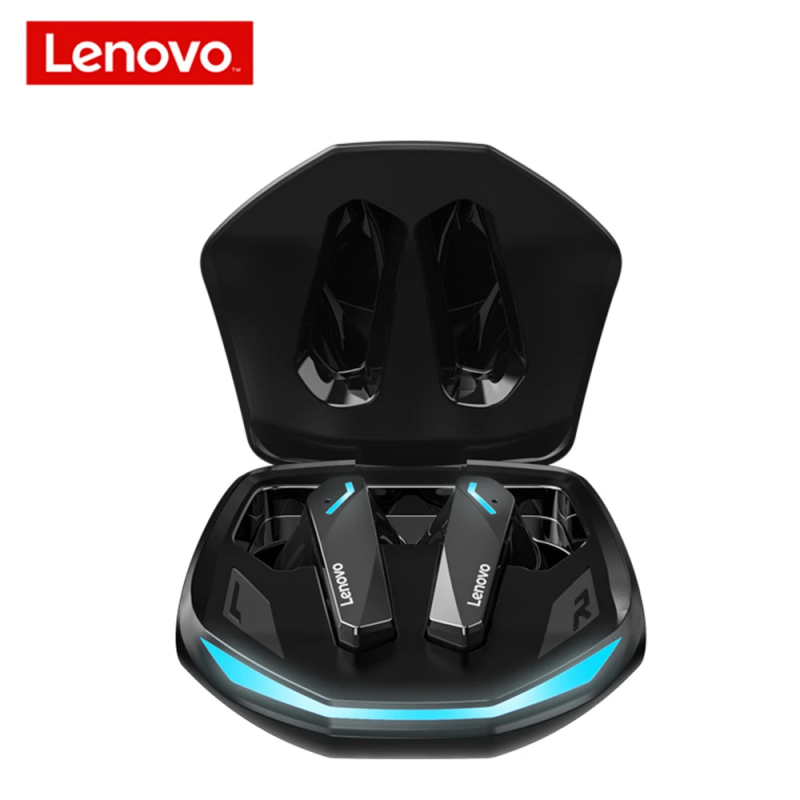 Lenovo ThinkPlus GM2 Pro - Bluetooth 5.3 - Draadloze oordopjes - Ergonomisch - Noise-cancelling - Waterbestendig - Sport - Gamen - Reizen - Zwart