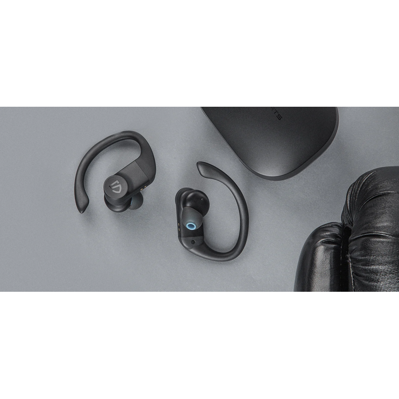 SOUNDPEATS S5 Draadloze Bluetooth Oortjes Met Oorhaak - Zwart