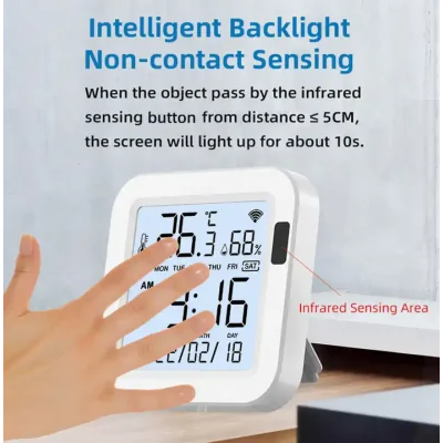 AFINTEK Smart Life Thermometer / Hygrometer Inclusief Infraroodsensor