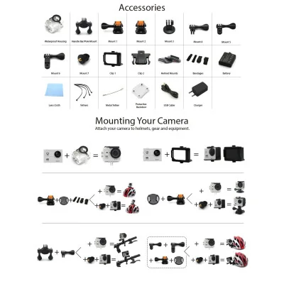 EKEN H9 4K Ultra HD sportcamera/actioncam waterproof