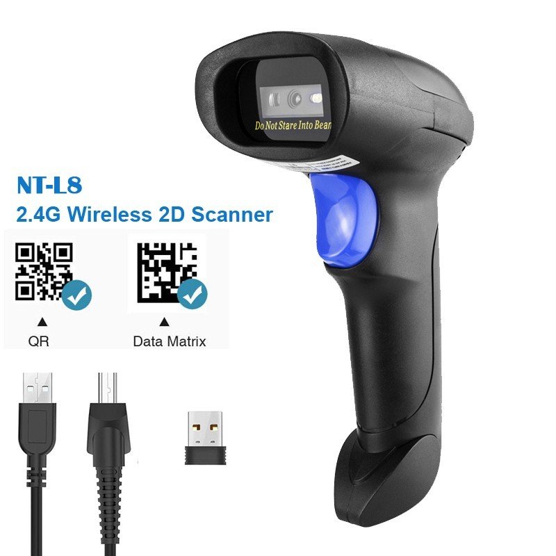 Netum L8 draadloze barcode scanner geschikt voor QR en normale barcode