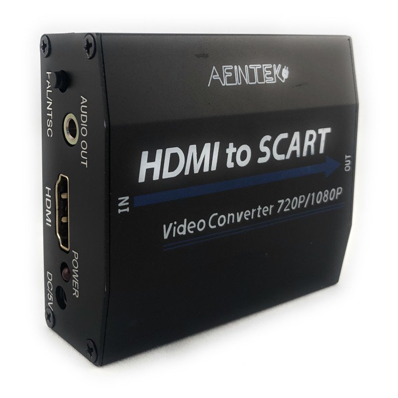HDMI naar Scart adapter met 3,5mm jack - metaal